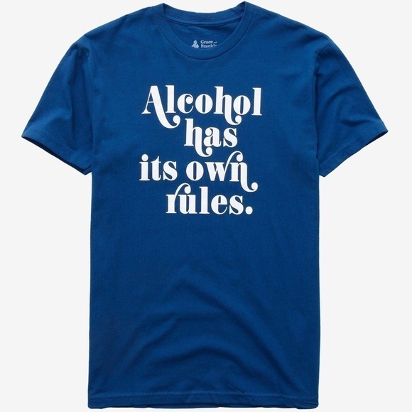 Grace and Frankie Alcohol Has Its Own Rules Tee - Picture 1 of 5